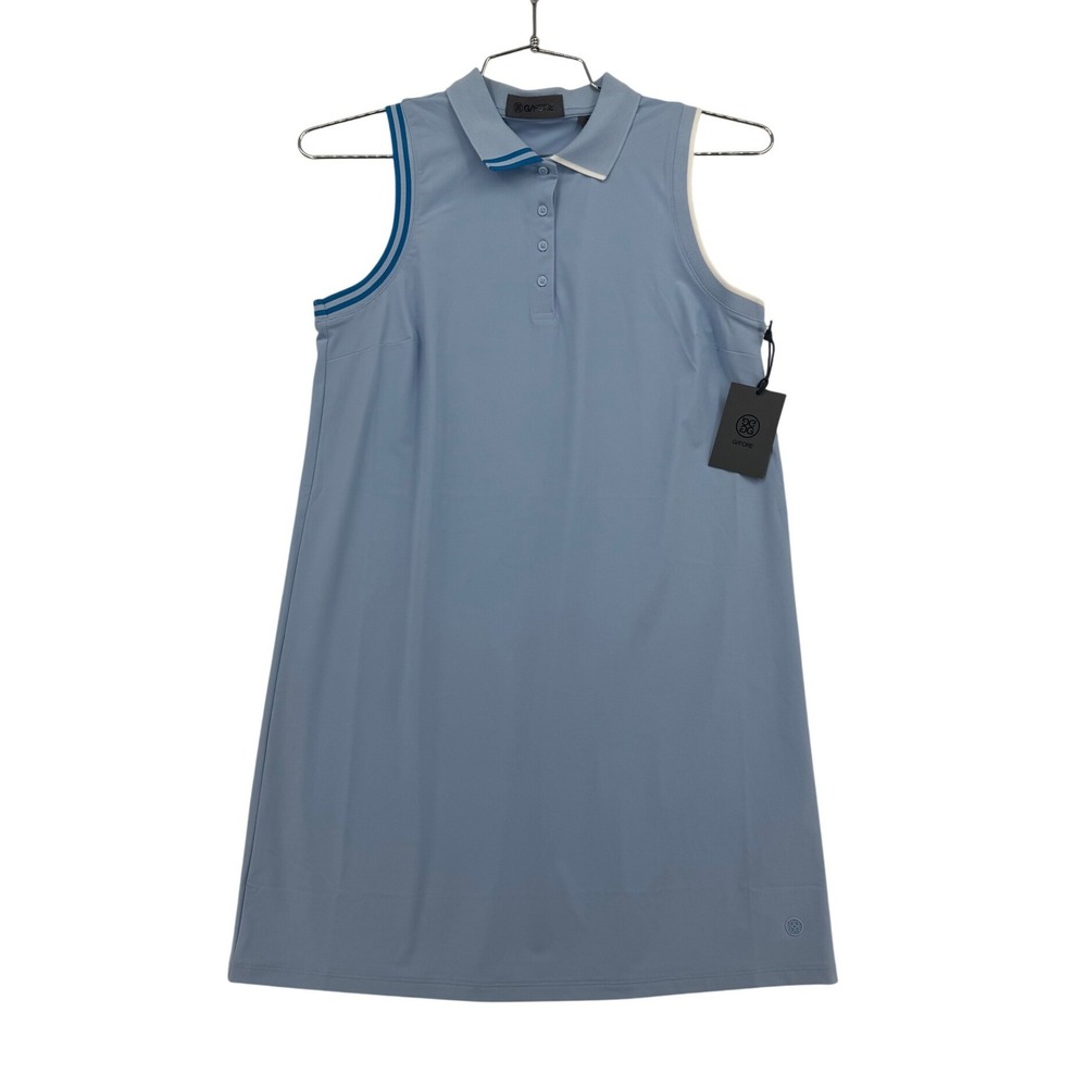 Women's G/FORE Baja Sleeveless Golf Dress Light Blue Polo Collar GLD000012 Small
